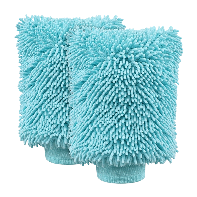 2 g&oacute;i Chenille Microfiber Rửa xe Mitt kh&ocirc;ng trầy xước lớn kh&ocirc;ng c&oacute; xơ
