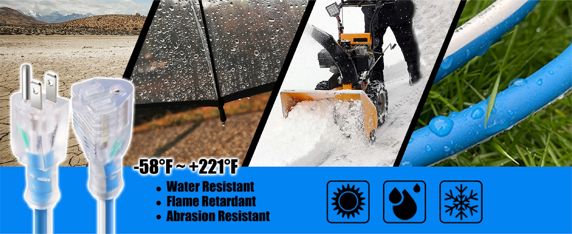 Dây nối dài ngoài trời Aweltec 50 FT 14/3 SJEOOW