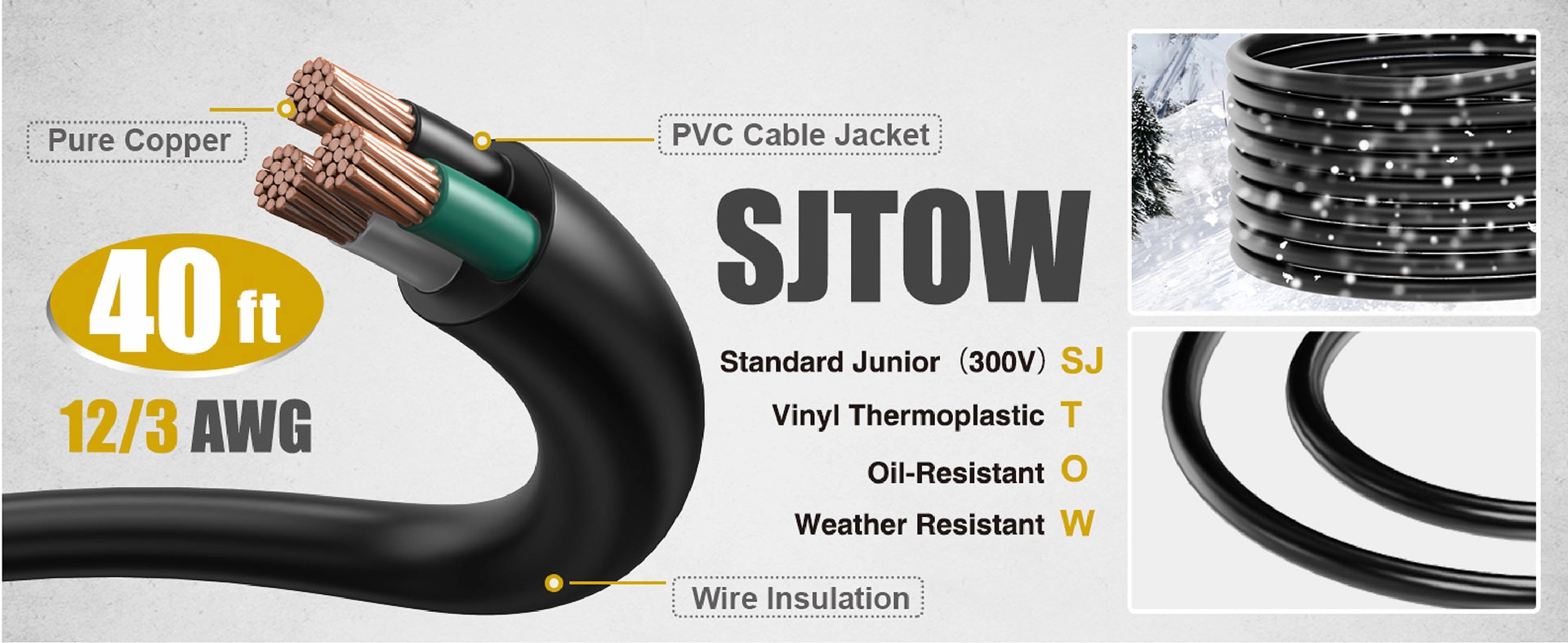 Cuộn dây nối dài có thể thu vào AweltecPro 40FT